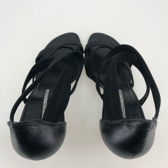 Donald J Pliner Black Jula Strappy Heeled Sandals - Picture 6 of 11